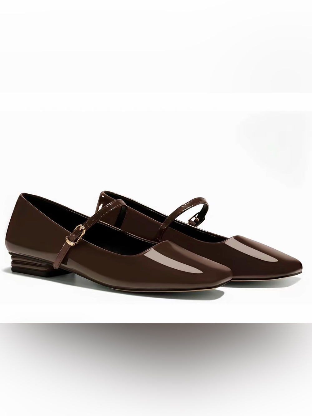Women’s Mary Jane Flats Closed Square Toe Ballet